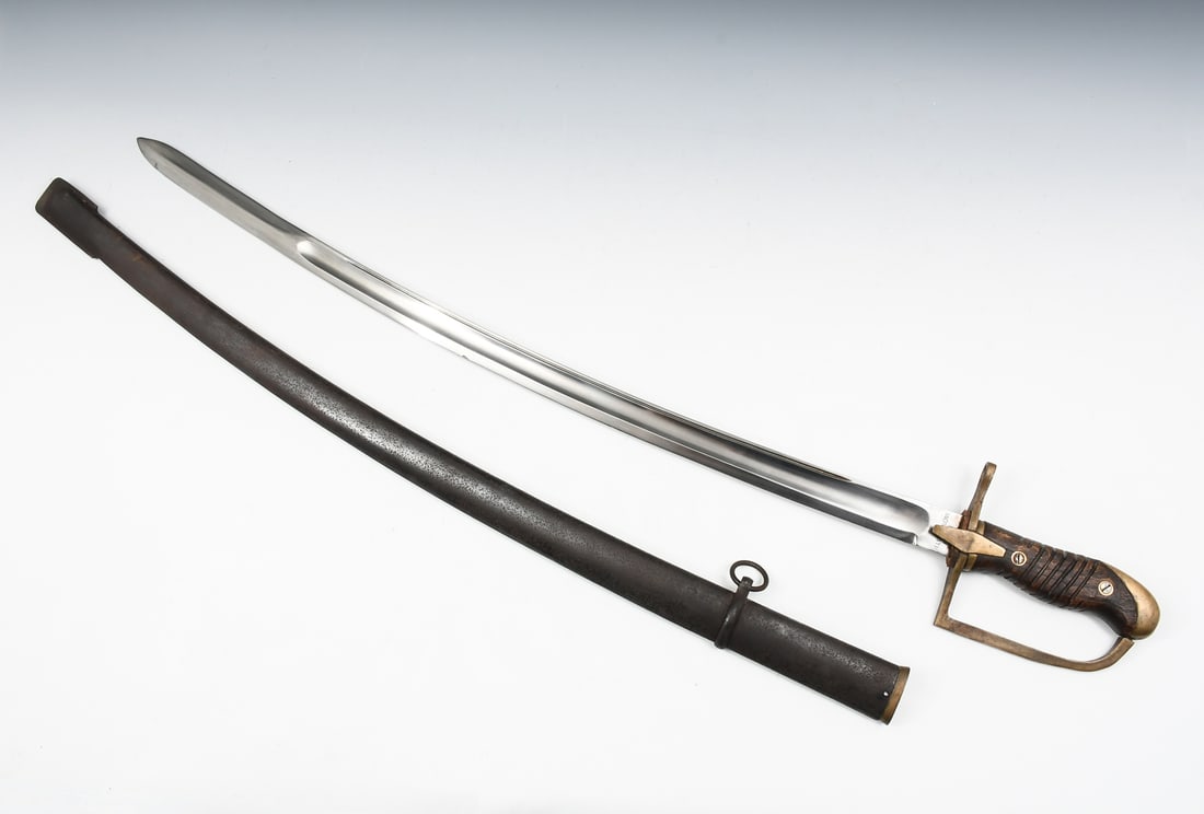 POLISH LUDWIKOW CALVARY SWORD WITH SCABBARD (1 of 10)