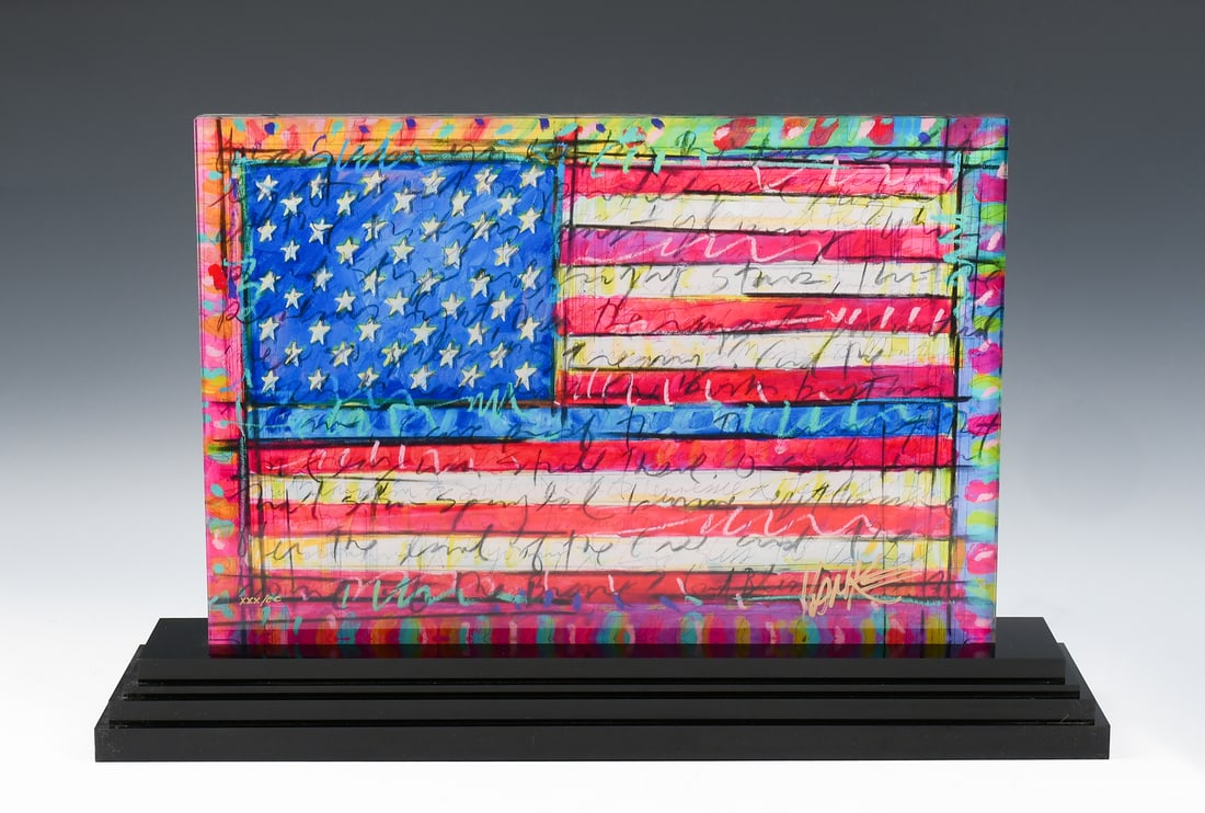 TIM YANKE ACRYLIC AMERICAN FLAG YANKEE DOODLE (1 of 5)
