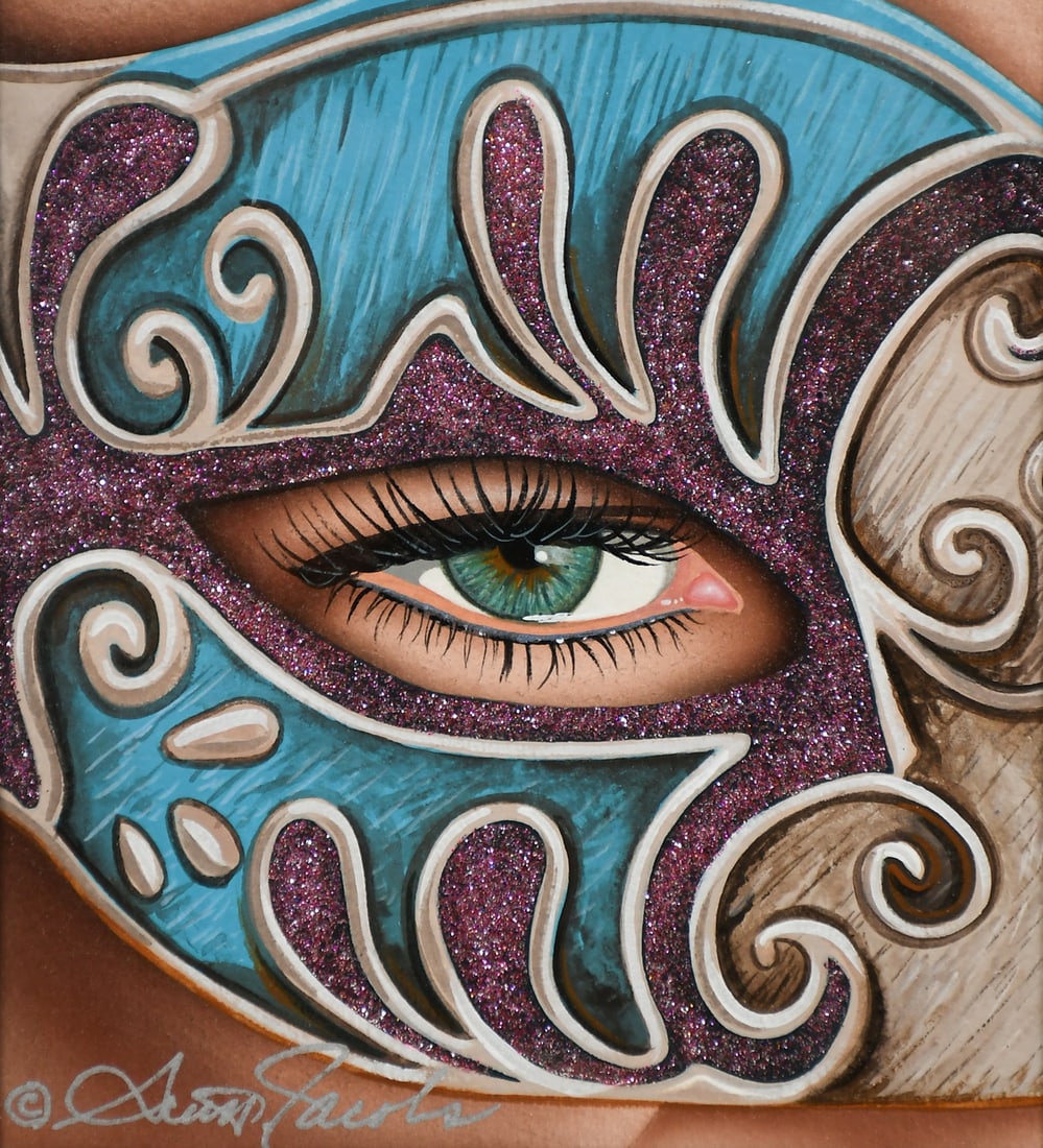 SCOTT JACOBS “CHLOE” PAINTING/PAPER (1 of 6)