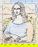 PETER MAX MONA LISA ETCHING WITH REMARQUES
