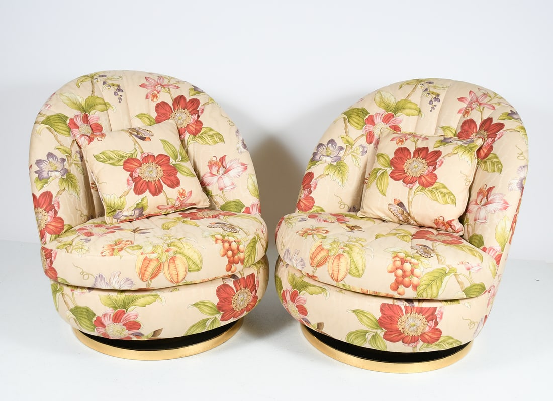 2 MILO BAUGHMAN FOR THAYER COGGIN SWIVEL CHAIRS (1 of 4)