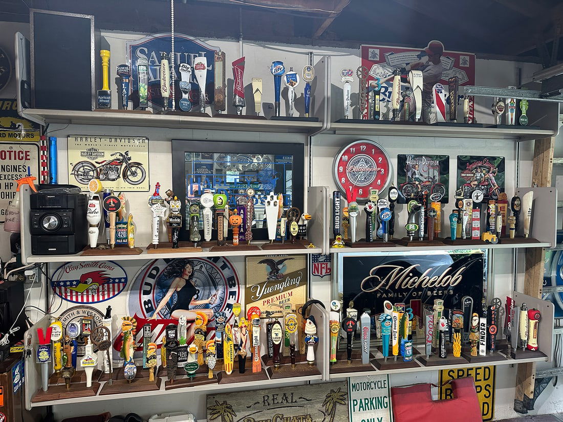 MEGA COLLECTION OF BEER TAPS: MEGA COLLECTION OF 130+ BEER TAPS: A collection of over 130 Beer Tap handles. Including brands such as; Newcastle Brown Ale, Corona Light, 420 Pale Ale Coors, Bud Light, Goose Island, Woodchuck, Model