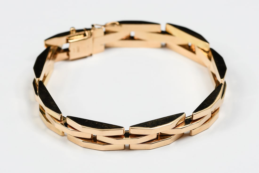18K ART DECO BRACELET (1 of 4)
