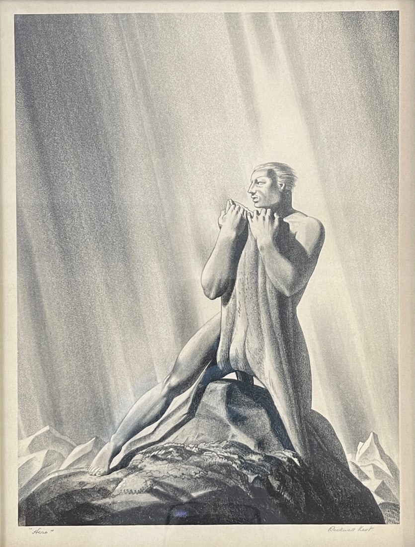 ROCKWELL KENT “HERO” LITHOGRAPH (1 of 5)