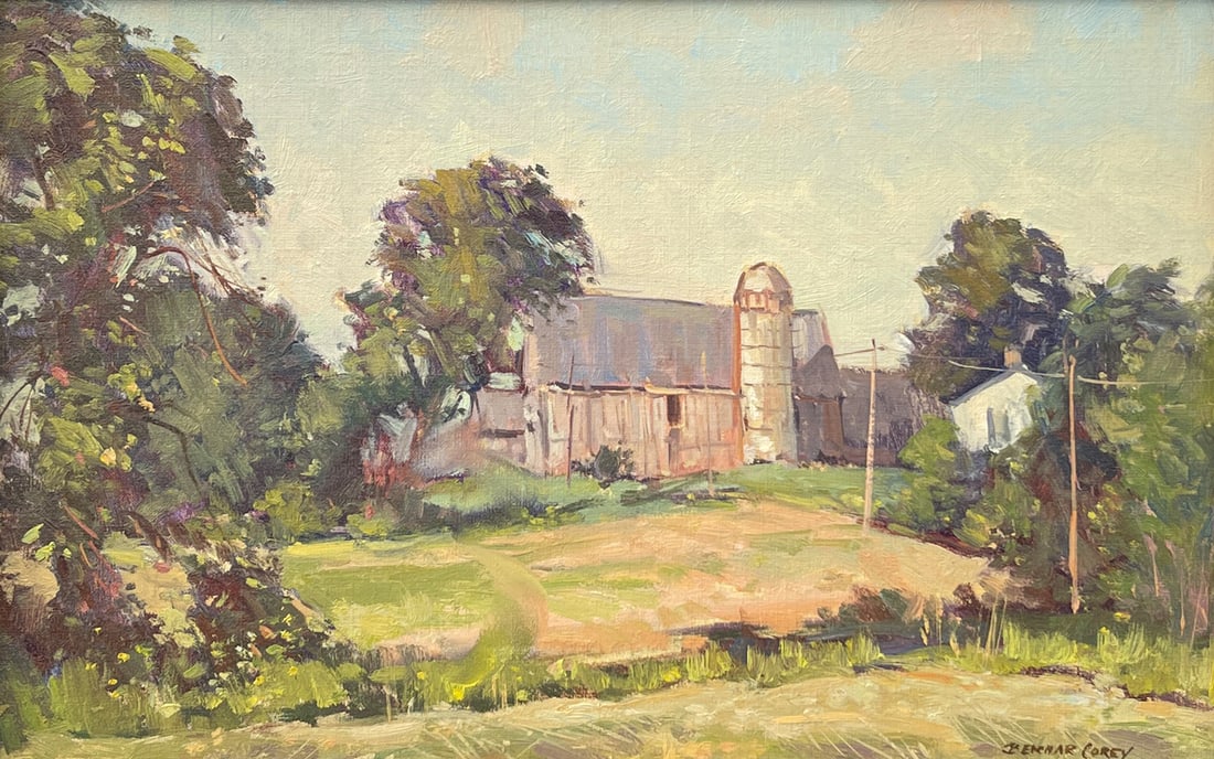 BERNARD COREY NEW ENGLAND BARN PAINTING (1 of 4)