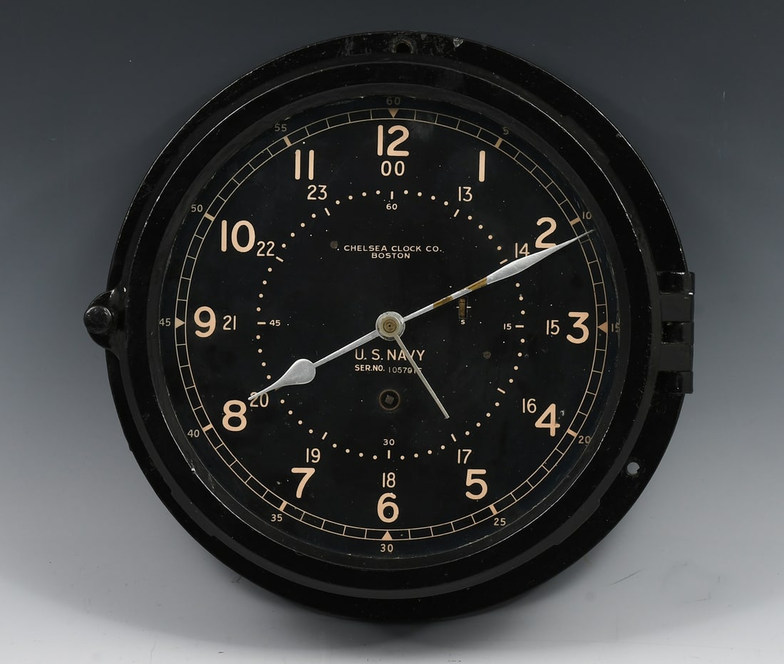 BAKELITE CHELSEA U.S. NAVY SHIPS CLOCK (1 of 5)