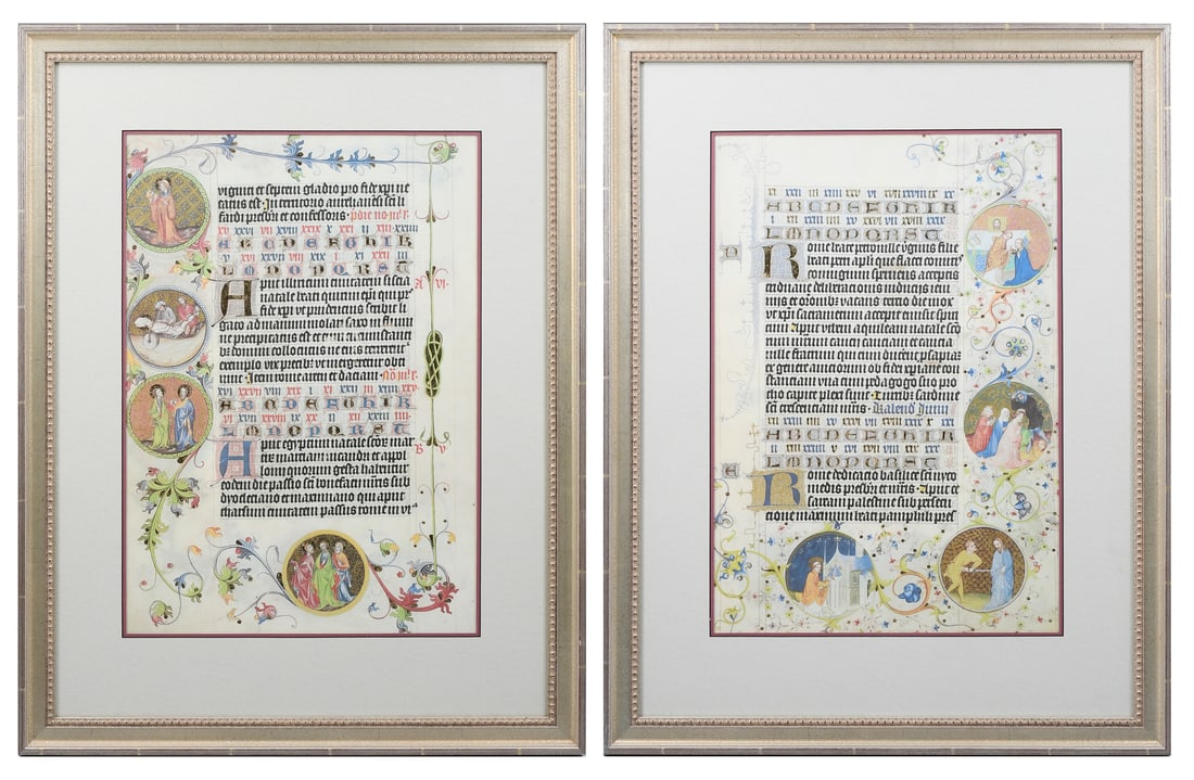 3PC. ILLUMINATED MANUSCRIPT LOT (1 of 6)