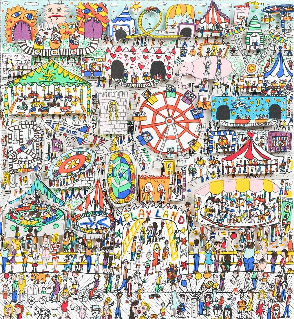 JAMES RIZZI 3-D LITHOGRAPH “TO BE A KID AGAIN" (1 of 6)