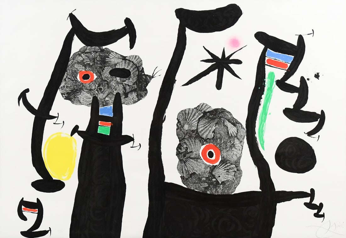 LARGE MIRO LITHOGRAPH “LES COQUILLAGES” (1 of 7)