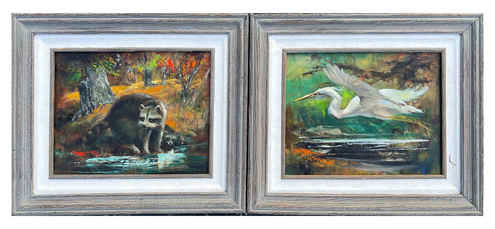 TWO BERNARD "BUD" PARKE FLORIDA PAINTINGS (1 of 5)