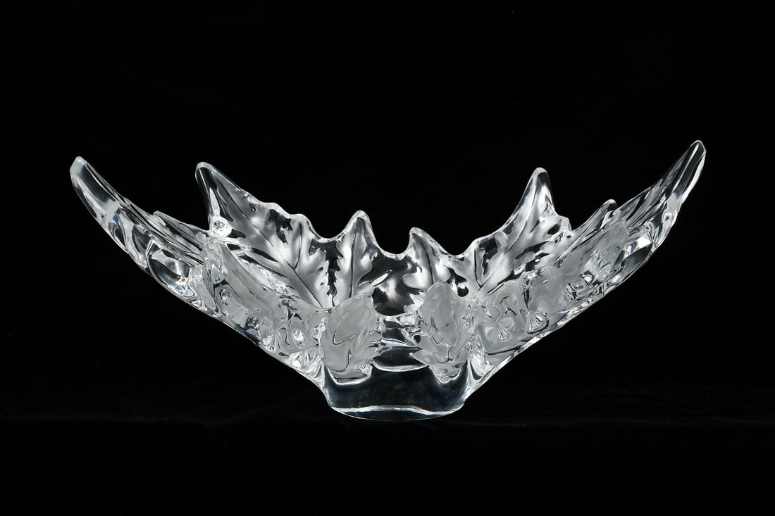 LALIQUE CHAMPS-ELYSEES CRYSTAL CENTER BOWL (1 of 5)