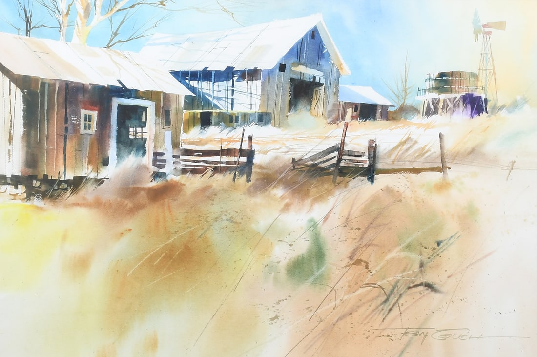 TOM LOVELL GHOSTTOWN LANDSCAPE PAINTING (1 of 4)