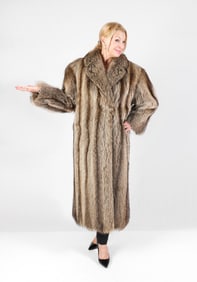 LUXURIOUS FULL LENGTH RACCOON COAT