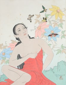 PAUL JACOULET WOODBLOCK PRINT
