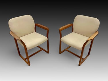 PR. DANISH MODERN BENNY LINDEN TEAK ARMCHAIRS