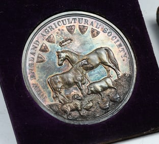 NEW ENGLAND AGRICULTURAL SOCIETY 1871 MEDALLION