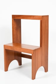 ROBERT C. CARSON JR. CHERRY 2-STEP LIBRARY STOOL