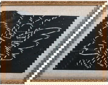 KEITH HARING ANGEL CHALK ARTWORK