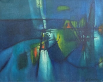 JESSE BARDIN ABSTRACT PAINTING