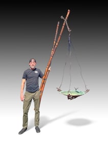 ROGER DITARANDO BRONZE & COPPER HANGING BIRD BATH