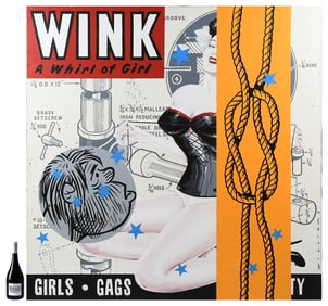 LARGE DAVID WILLIAMS EROTIC PAINTING