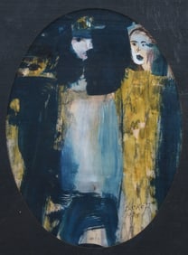 MARION BECKETT “WOMEN” MIXED MEDIA PAINTING