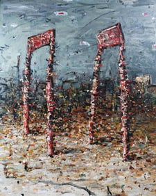LARGE STACY ROSENDE PAINTING “DUET”