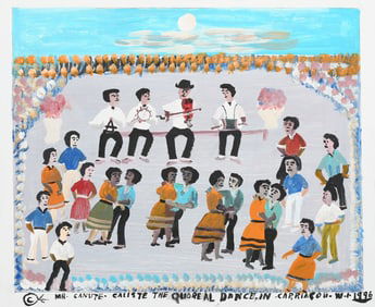 CALISTE “QUDREAL DANCE IN CARRIACOU" PAINTING