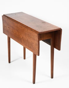 19TH-CENTURY SHAKER DROP LEAF WORK / DINING TABLE