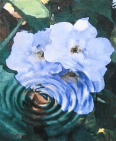 LISA KIRKSEY WATER HYACINTH PAINTING