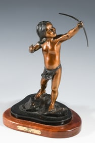 ROSALIND COOK NATIVE AMERICAN BRONZE