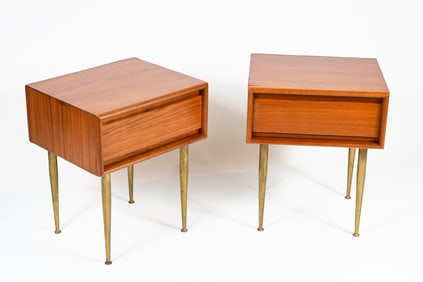 PR. DANISH DANFLEX SYSTEMS TEAK SIDE TABLES
