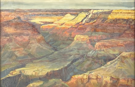 ARLINE TINUS GRAND CANYON VIEW PAINTING