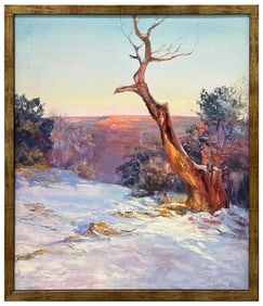 ARLINE TINUS WINTER CANYON PAINTING