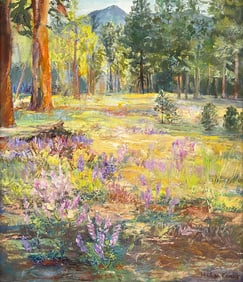 ARLINE TINUS PINE MEADOW PAINTING