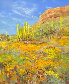 ARLINE TINUS PAINTING ORGAN PIPE PARK PAINTING