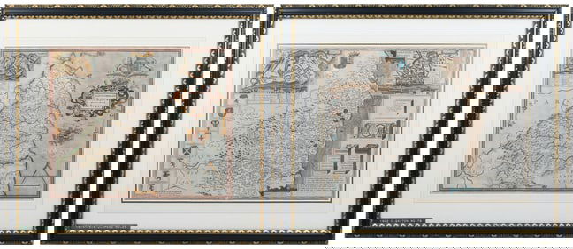PAIR OF ANTIQUE NORTHUMBERLAND MAPS