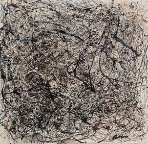 JACKSON POLLOCK-STYLE ABSTRACT PAINTING