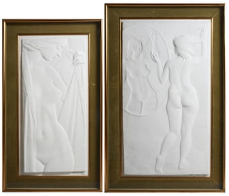 2PC. BRUNO LUCCHESI FIGURATIVE ART LOT