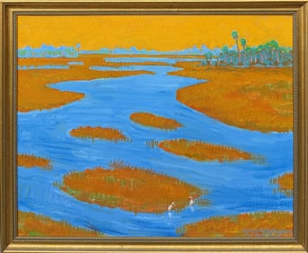 GREG BEHYMER ST. JOHN’S RIVER FLORIDA PAINTING