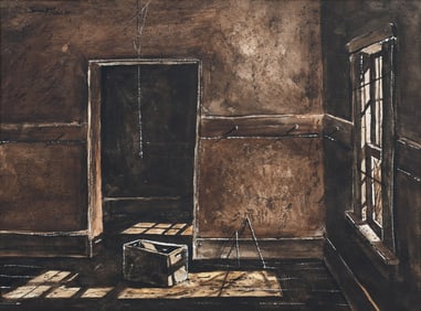 THOMAS MCNICKLE ANDREW WYETH-STYLE PAINTING