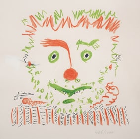 “LE CLOWN” LITHOGRAPH AFTER PICASSO