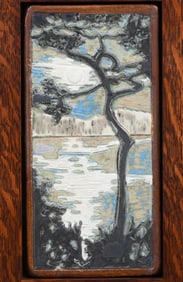 EXQUISITE JOSHUA M. JOHNSON POTTERY TILE