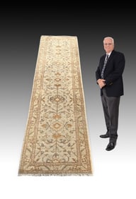 ESTATE ORIENTAL BEIGE/RUST FLORAL MOTIF RUNNER