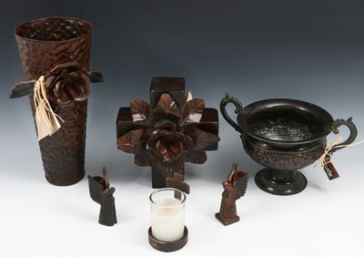 6PC. JAN BARBOGLIO DECORATIVE ARTS LOT