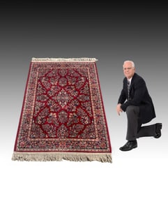RED GROUND ESTATE ORIENTAL CARPET
