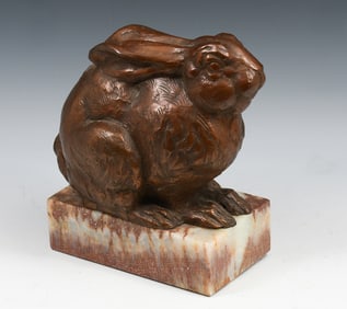 SANDY SCOTT TRISH'S RABBIT BRONZE