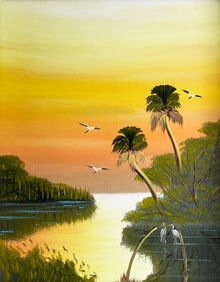 AL BLACK HIGHWAYMEN PAINTING