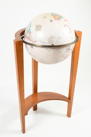 REPLOGLE WORLD GLOBE W/ BURLWOOD STAND