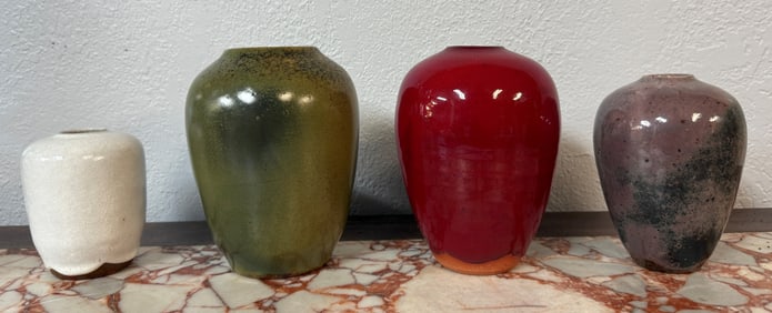 4PC. OWEN POTTERY LOT